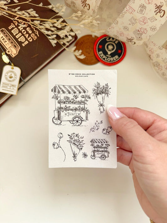 Floral Watercolor Stickers | N155 N156