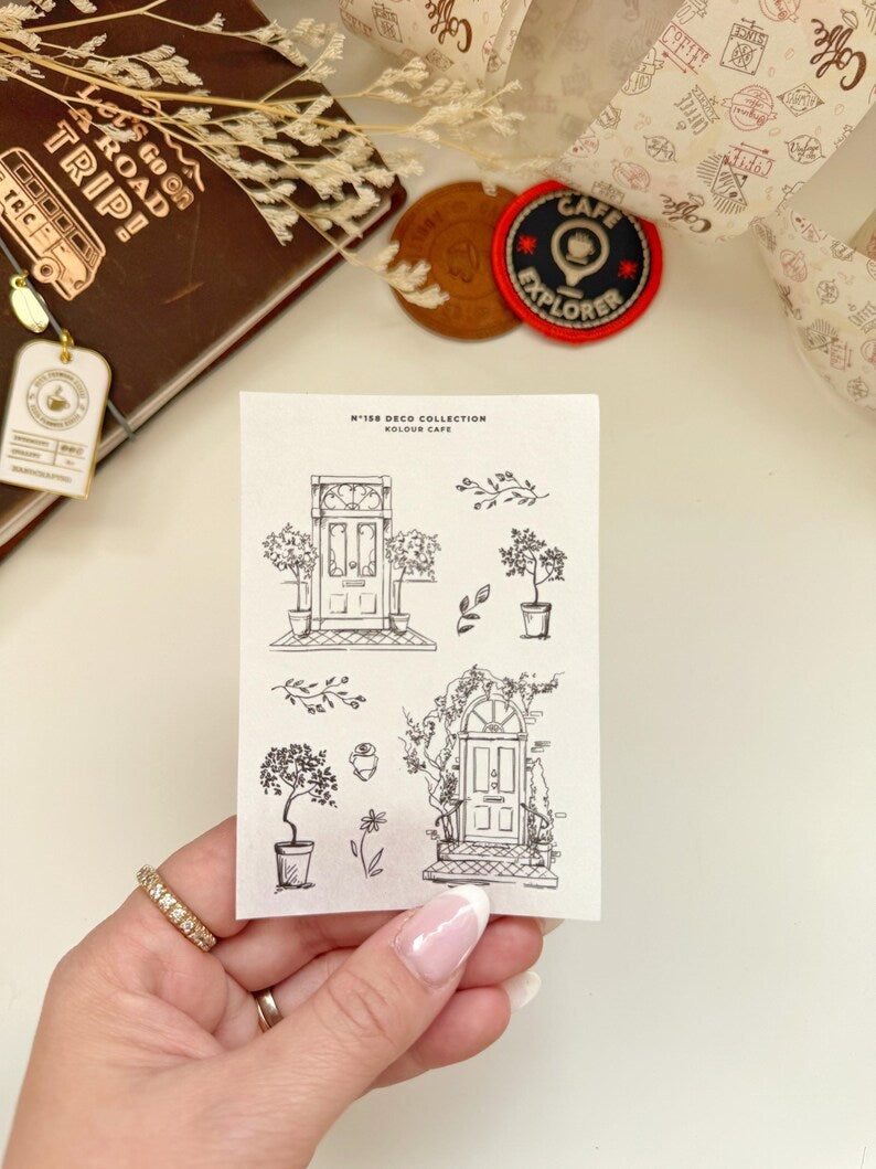 Floral Sketch Stickers | N157 N158