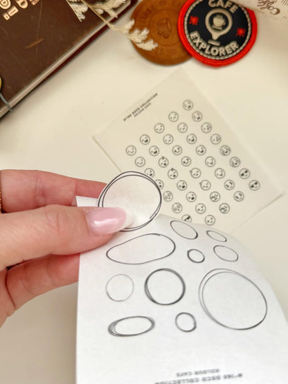 Line Art Doodle Stickers | N165 N166
