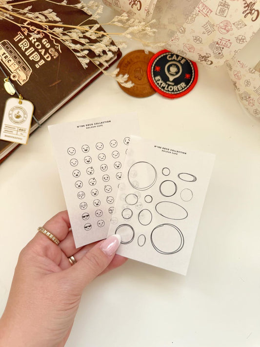 Line Art Doodle Stickers | N165 N166