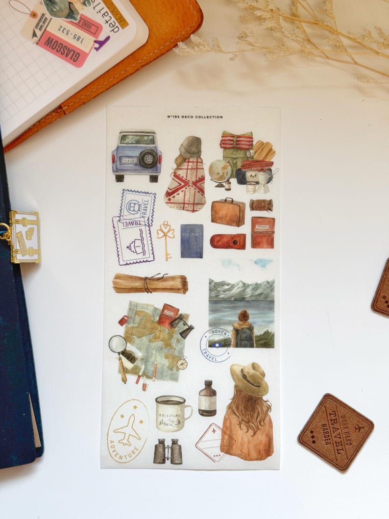 Travel Adventure Stickers | DK193 197