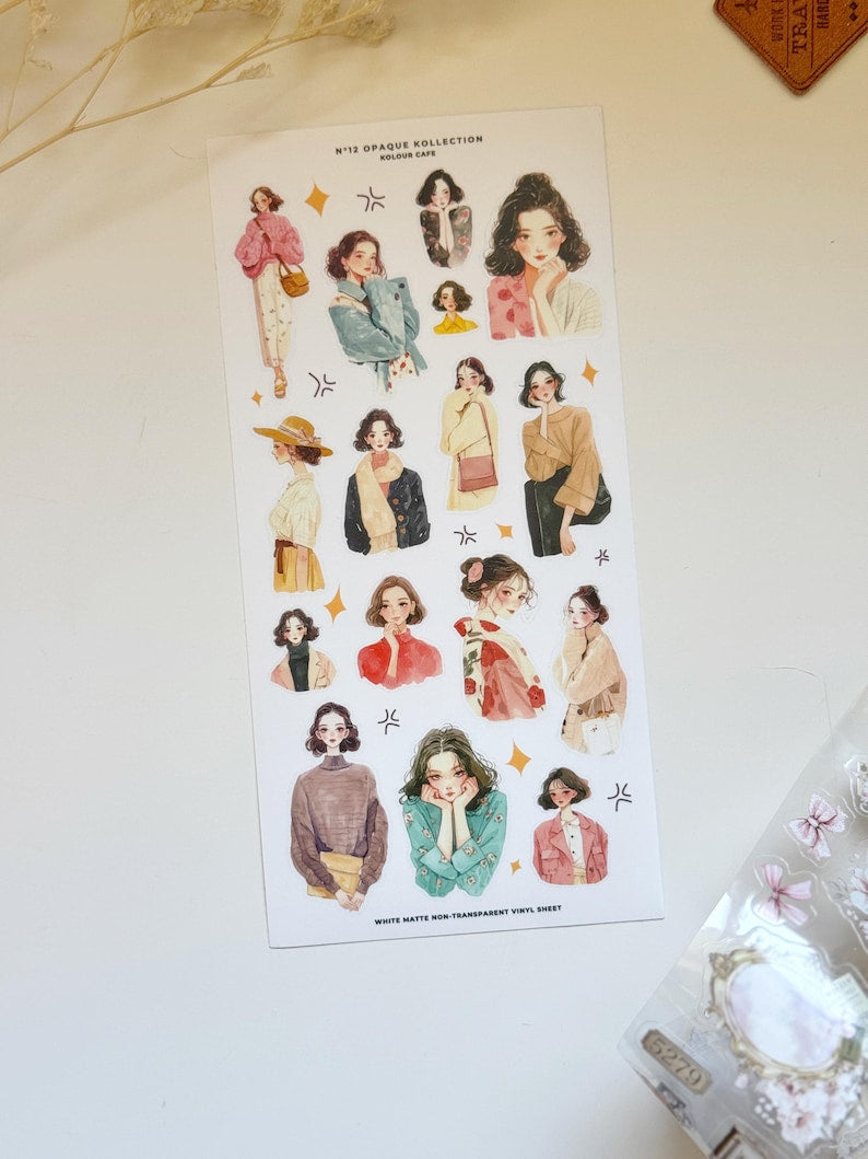 Fashion Girls Stickers | OPK N13 N14