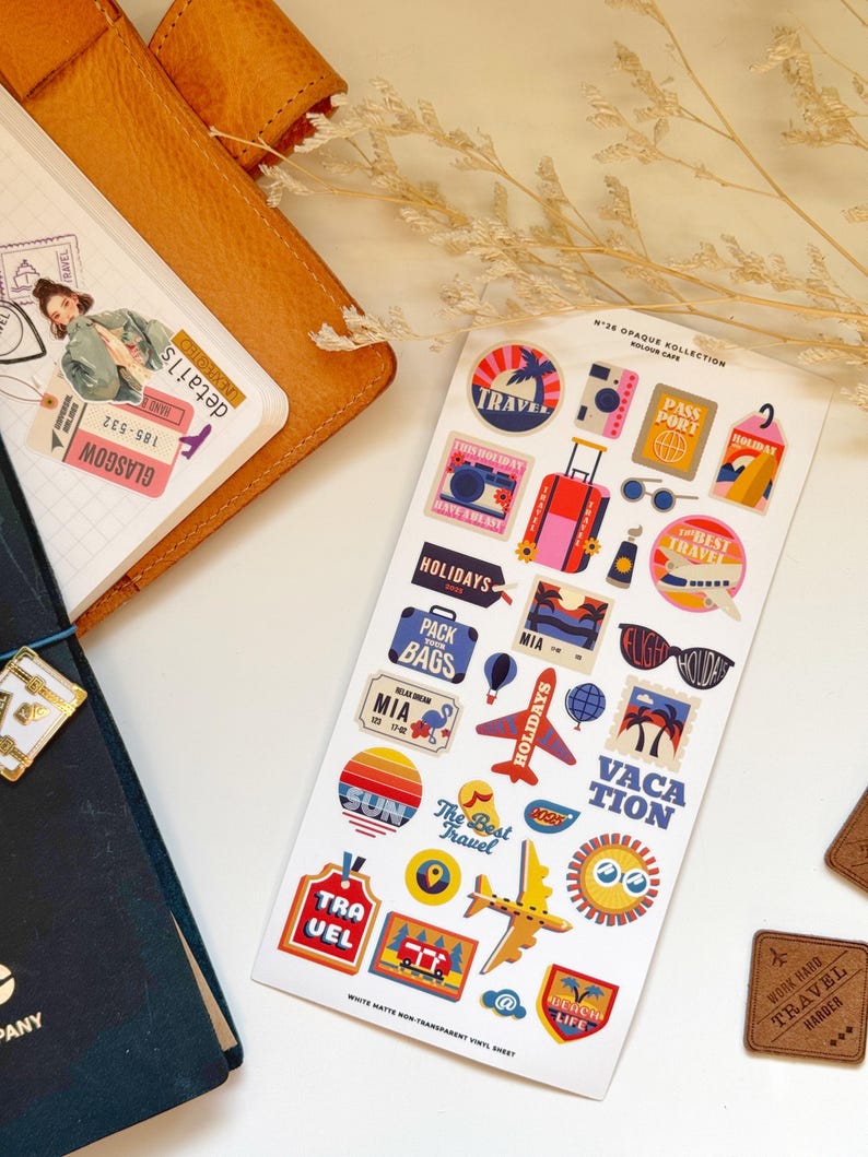 Retro Travel Stickers | OPK N25-27