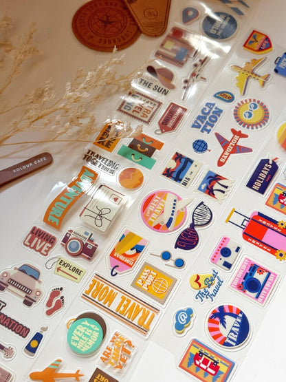 Retro Travel Stamps PET Tape | Issue 018