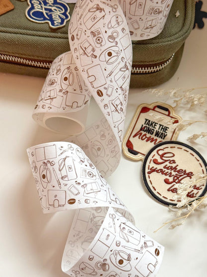 Kolour Cafe Doodles 50mm Washi Tape | Issue 003