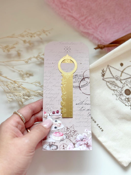 Brass Ruler and Bookmark