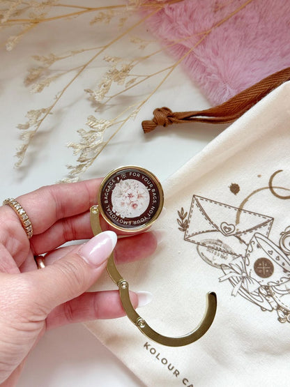 Gorgeous Girl Gift Set – Floral Mirror, Bag Hook & Pink Socks