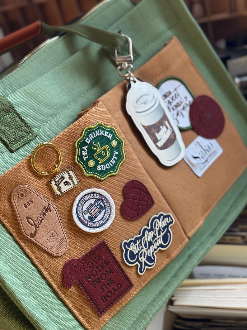 Stick On Embroidered Patch | Travel Collage