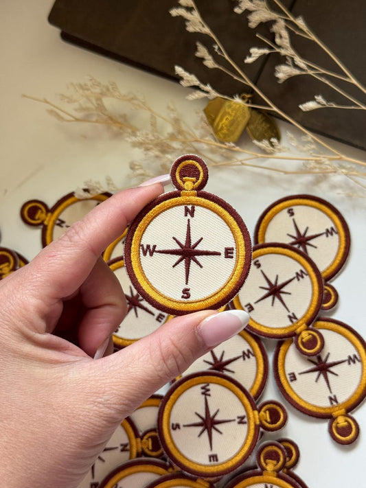 Stick On Embroidered Patch | Compass