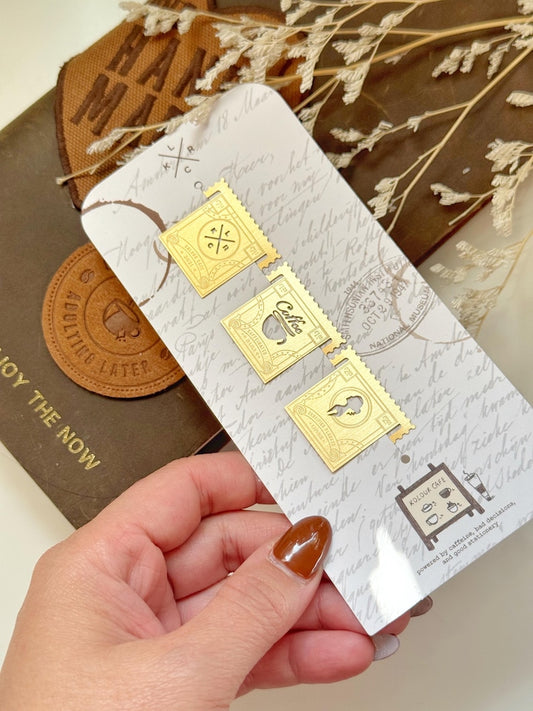 Brass Page Tabs Set