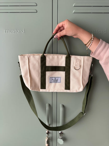 Canvas Mini Planner Tote Bag