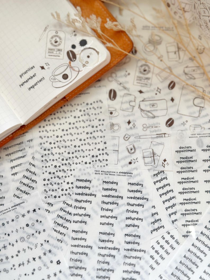 Medical Appointments Text Stickers | Stablerplans Font