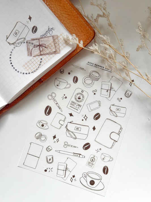 Stationery Sketch Stickers | Kolour Cafe x Stablerplans