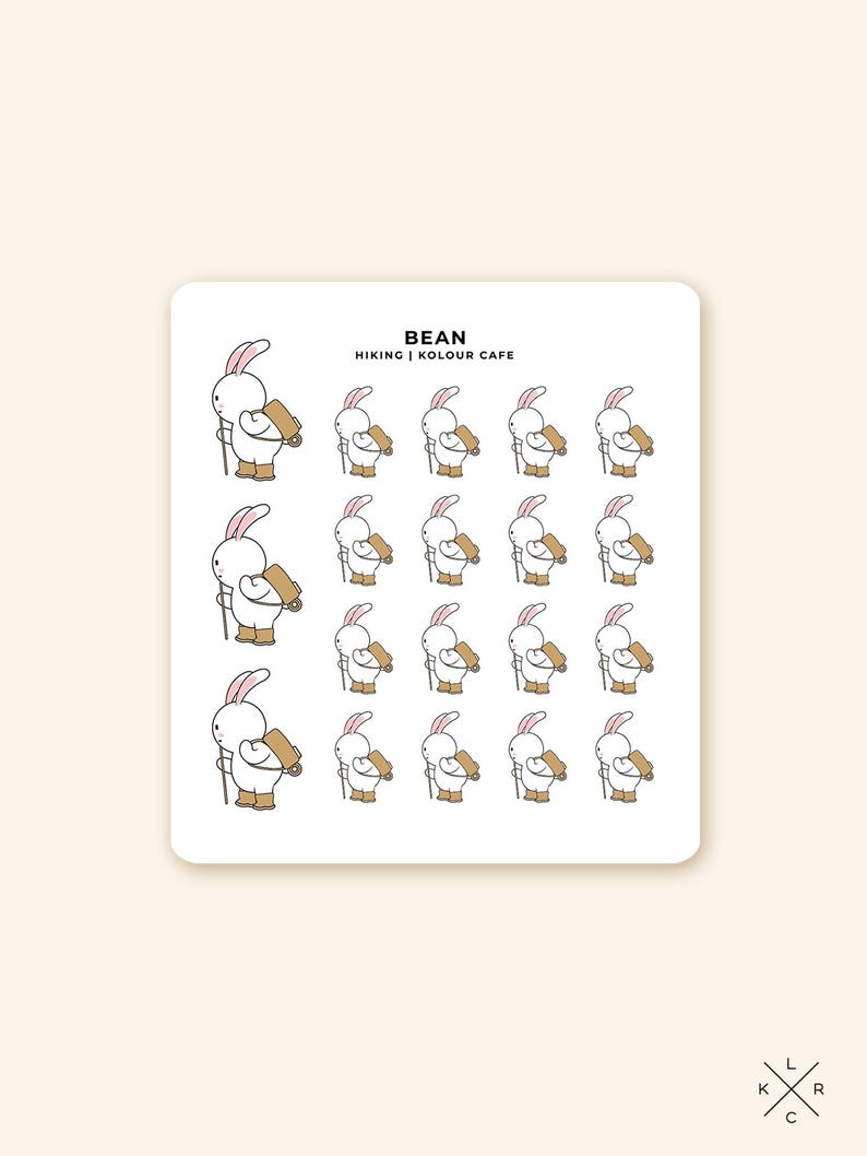 Hiking Planner Character Sticker