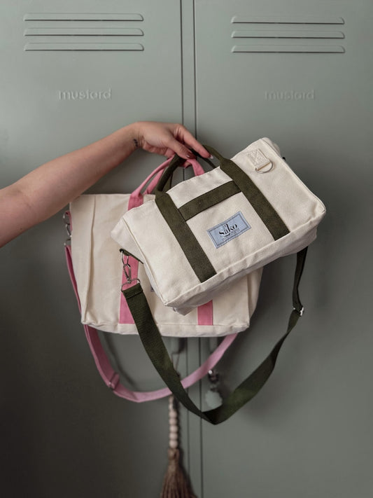 Canvas Mini Planner Tote Bag