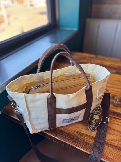 Canvas Mini Planner Tote Bag