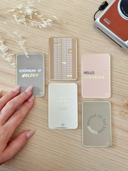 Inspirational Journaling Stickers Set 2 | Foiled Planner Cards