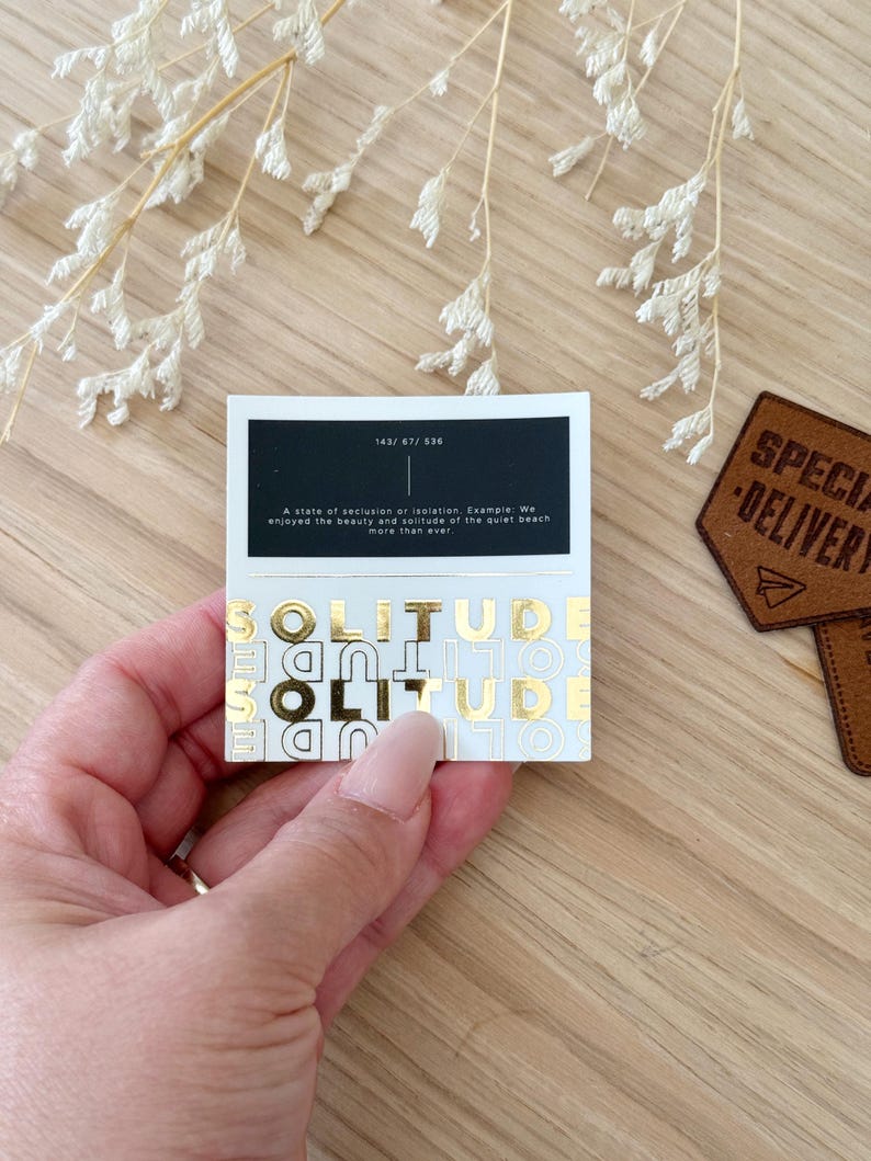 Beautiful Word Journaling Cards