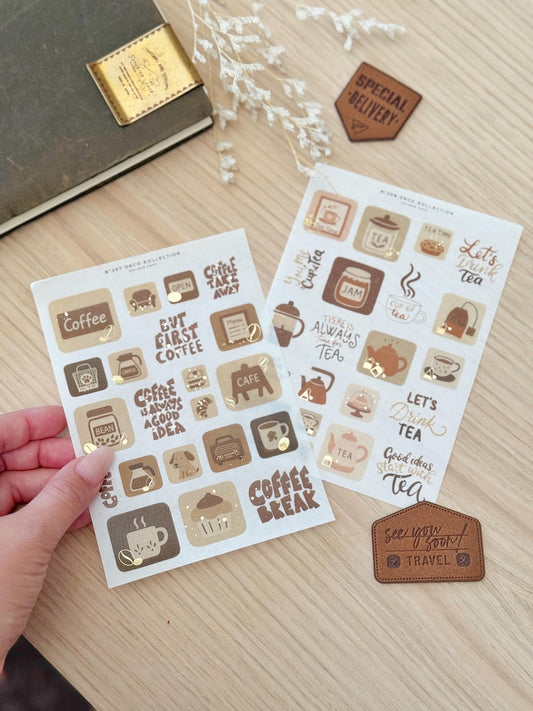 Coffee Tea Stickers | DK207 208