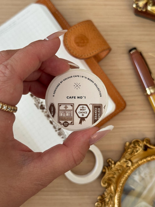 Coffee 10mm Washi Tape | Cafe No. 1