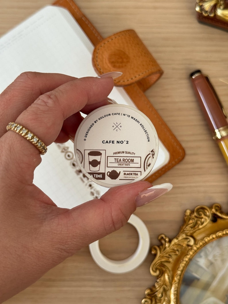 Tea Cafe 10mm Washi Tape | Cafe No. 2
