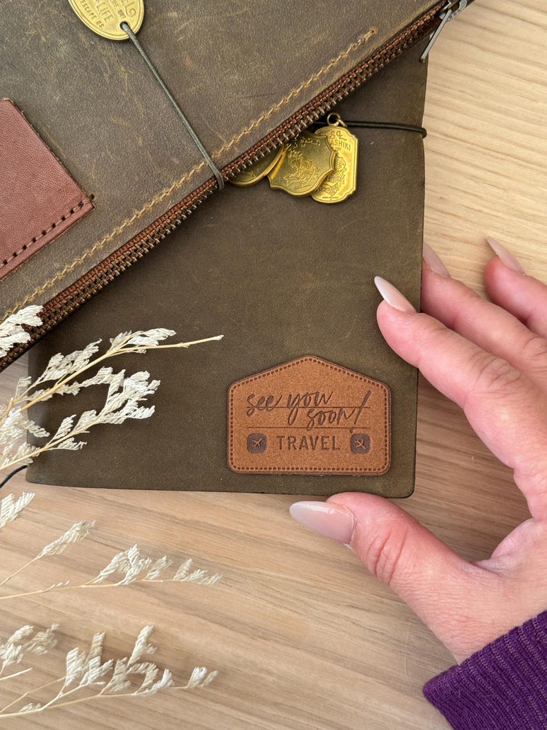 Stick On Leather Patch | See You Soon