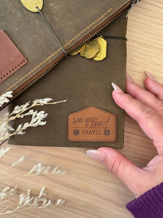 Stick On Leather Patch | See You Soon