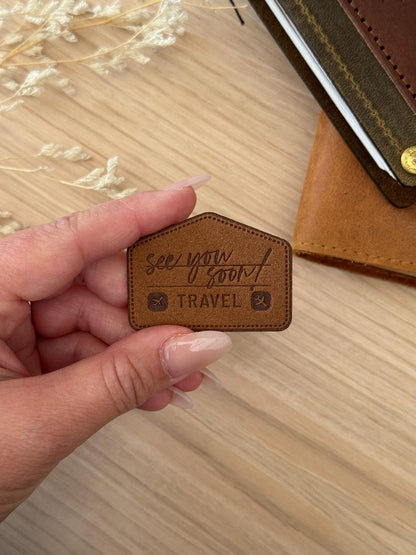 Stick On Leather Patch | See You Soon