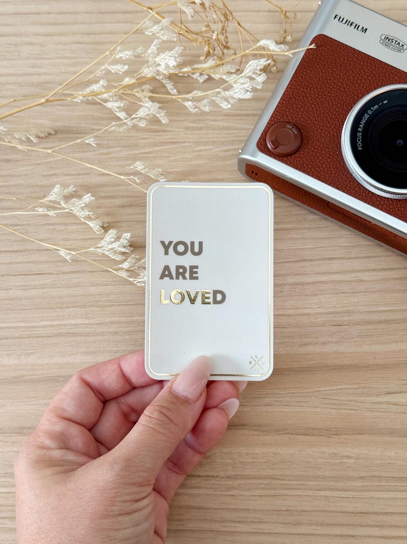 Inspirational Journaling Stickers | Foiled Planner Cards