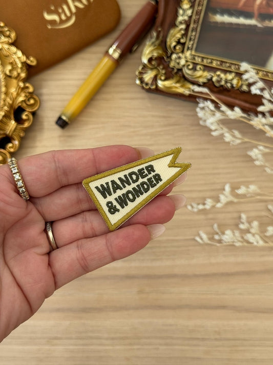 Stick On Embroidered Patch | Wander and Wonder