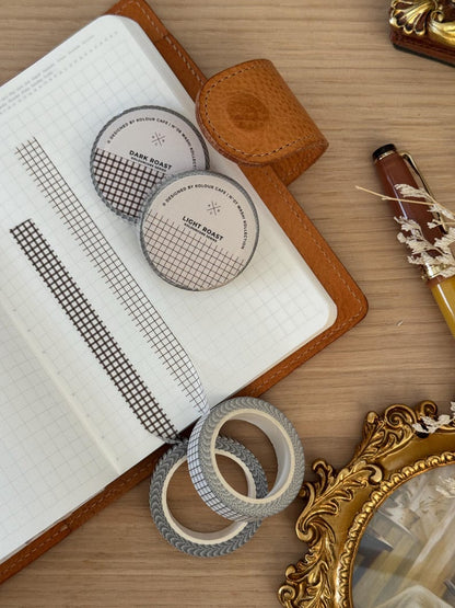 Grid 10mm Washi Tape | Light Roast