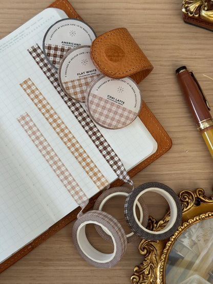 Grid 10mm Washi Tape | Strawberry Milk