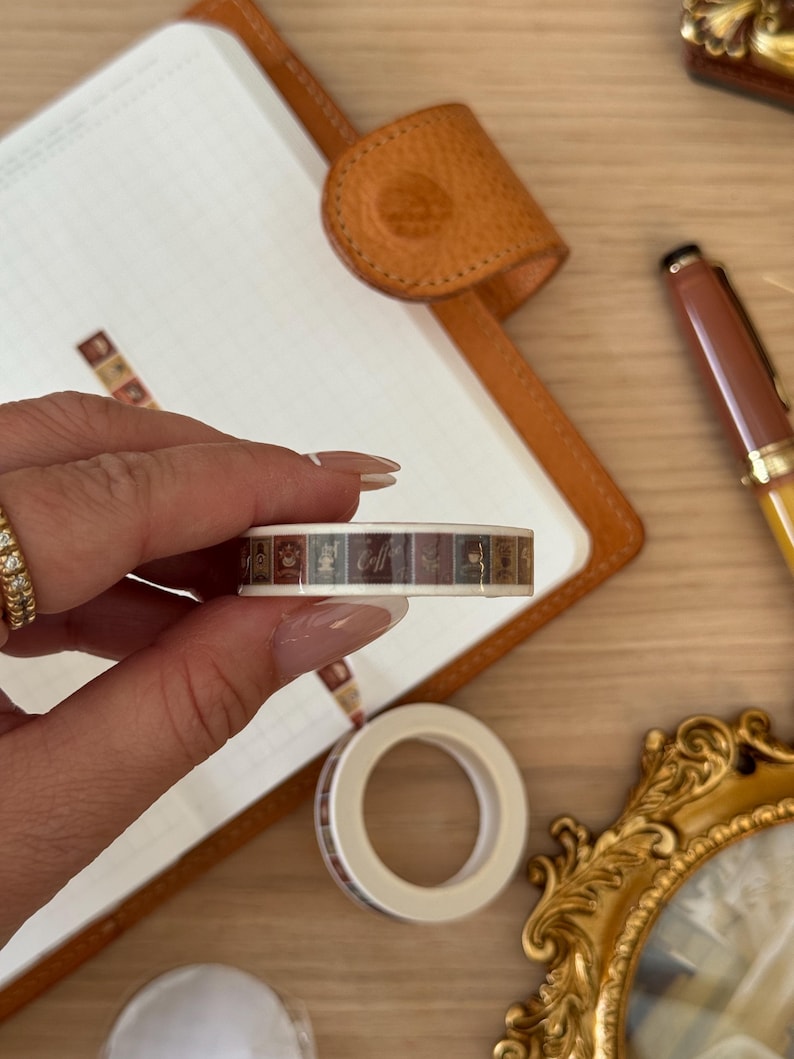Coffee Stamps 10mm Washi Tape | Cafe No. 3