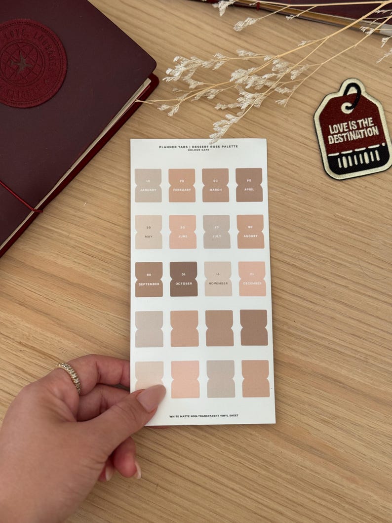 Neutral Planner Tab Stickers