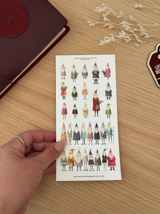Cute Santas Holiday Stickers | OPK 35