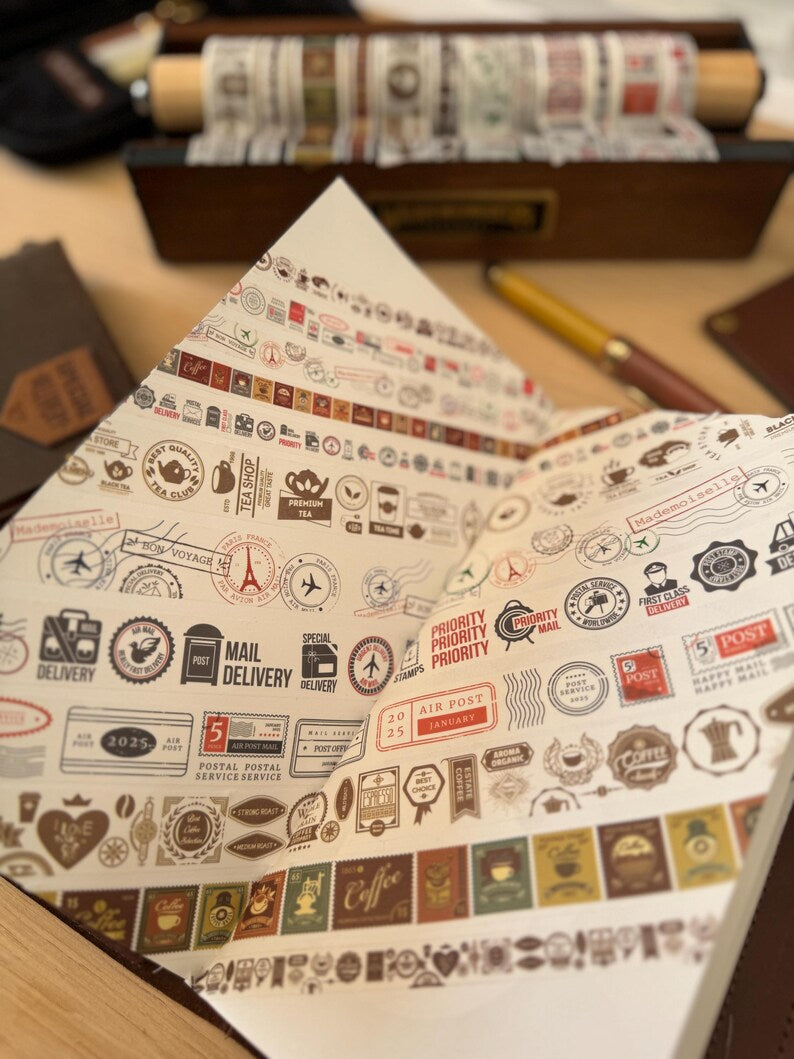 Coffee Stamps 10mm Washi Tape | Cafe No. 3