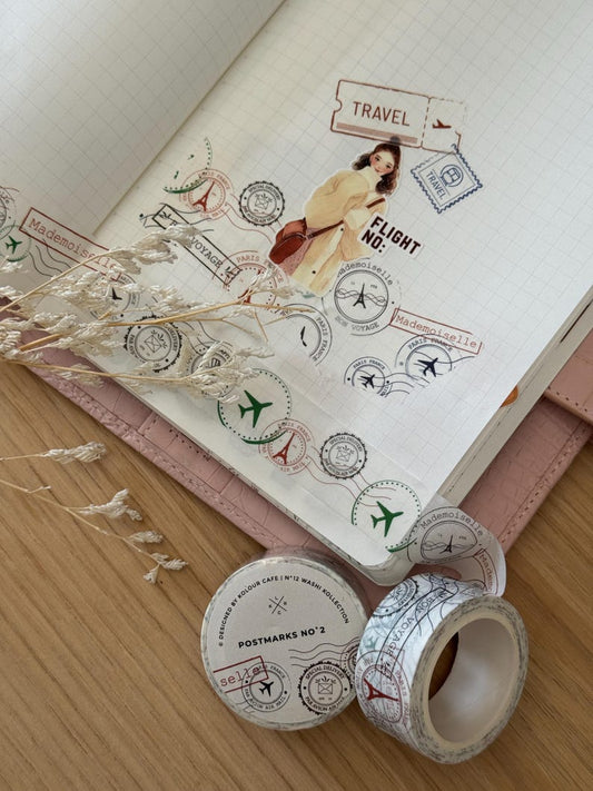 Travel Bon Voyage 20mm Washi Tape | Postmarks 2