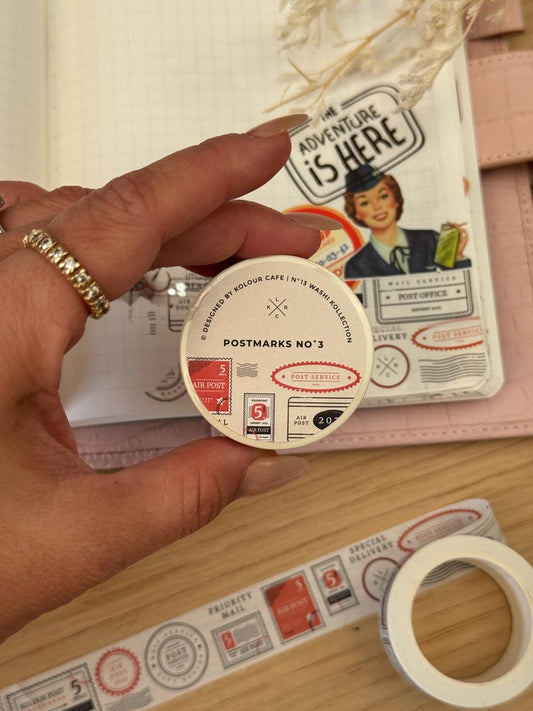 AirMail Stamps 20mm Washi Tape | Postmarks 3