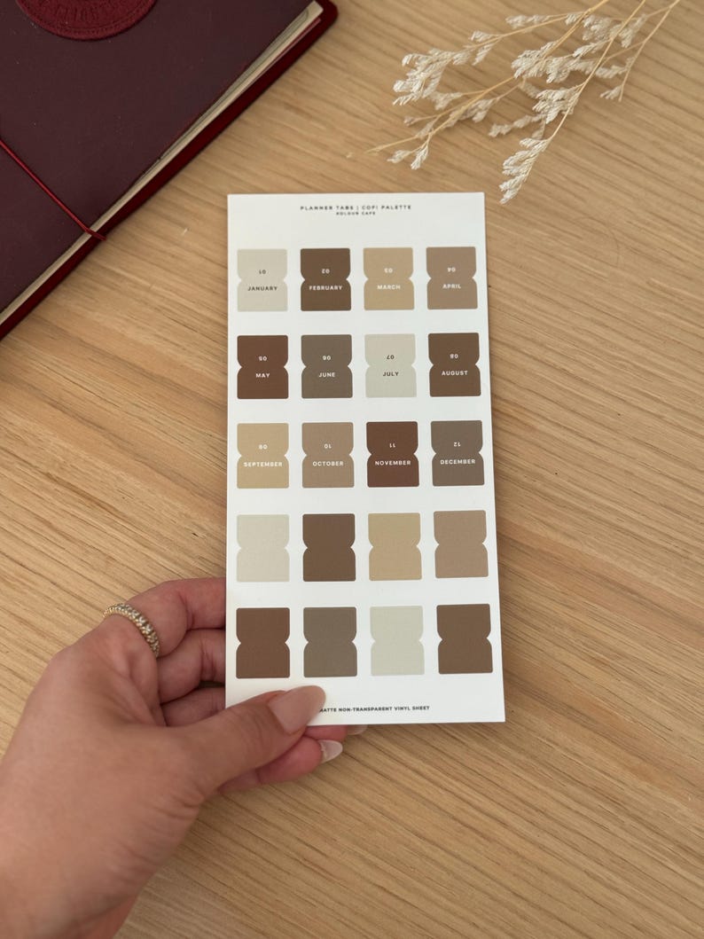 Neutral Planner Tab Stickers