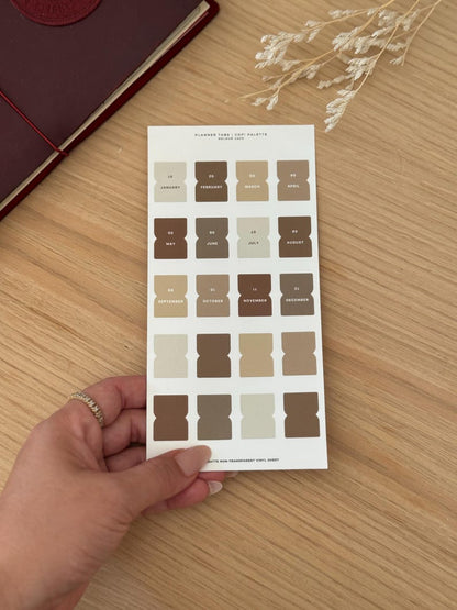 Neutral Planner Tab Stickers