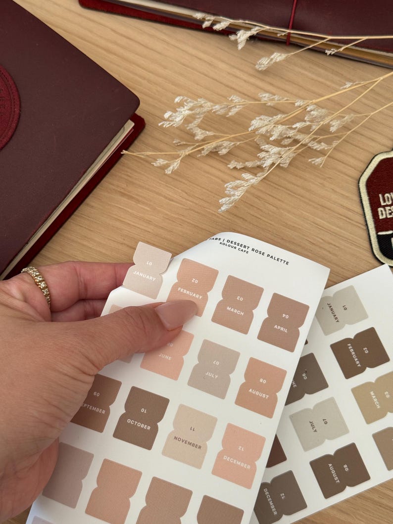 Neutral Planner Tab Stickers