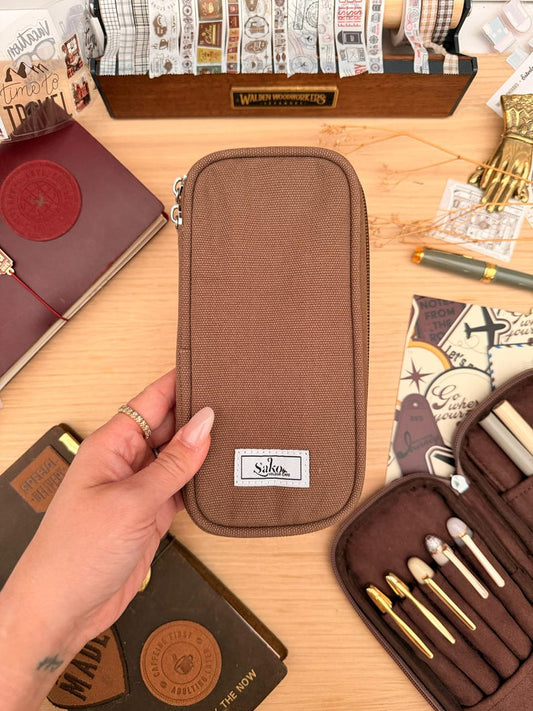Pen Pouch | Moka Canvas