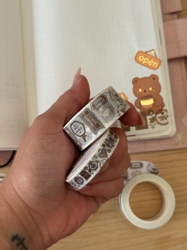 Coffee Cafe 20mm Washi Tape | Cafe No. 1