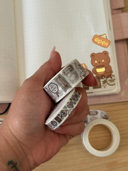 Coffee Cafe 20mm Washi Tape | Cafe No. 1