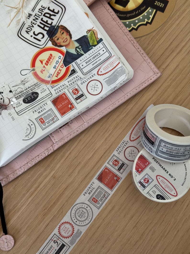 AirMail Stamps 20mm Washi Tape | Postmarks 3