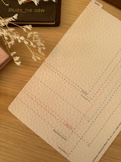 Pencil Dashboard Tab Divider | Coffee Tea Stains