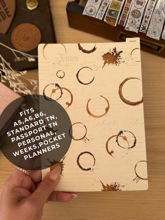 Pencil Dashboard Tab Divider | Coffee Tea Stains