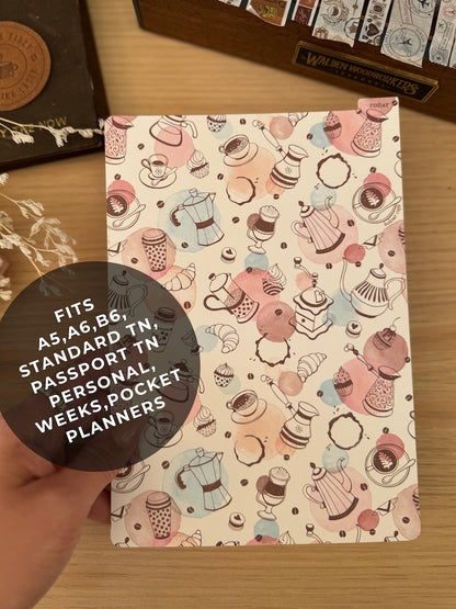 Pencil Dashboard Tab Divider | Pink Coffee