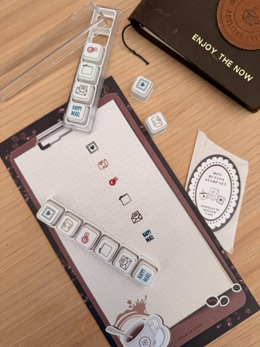 Mini Button Stamps | Happy Mail