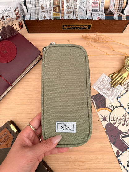 Pen Pouch | Olive Canvas